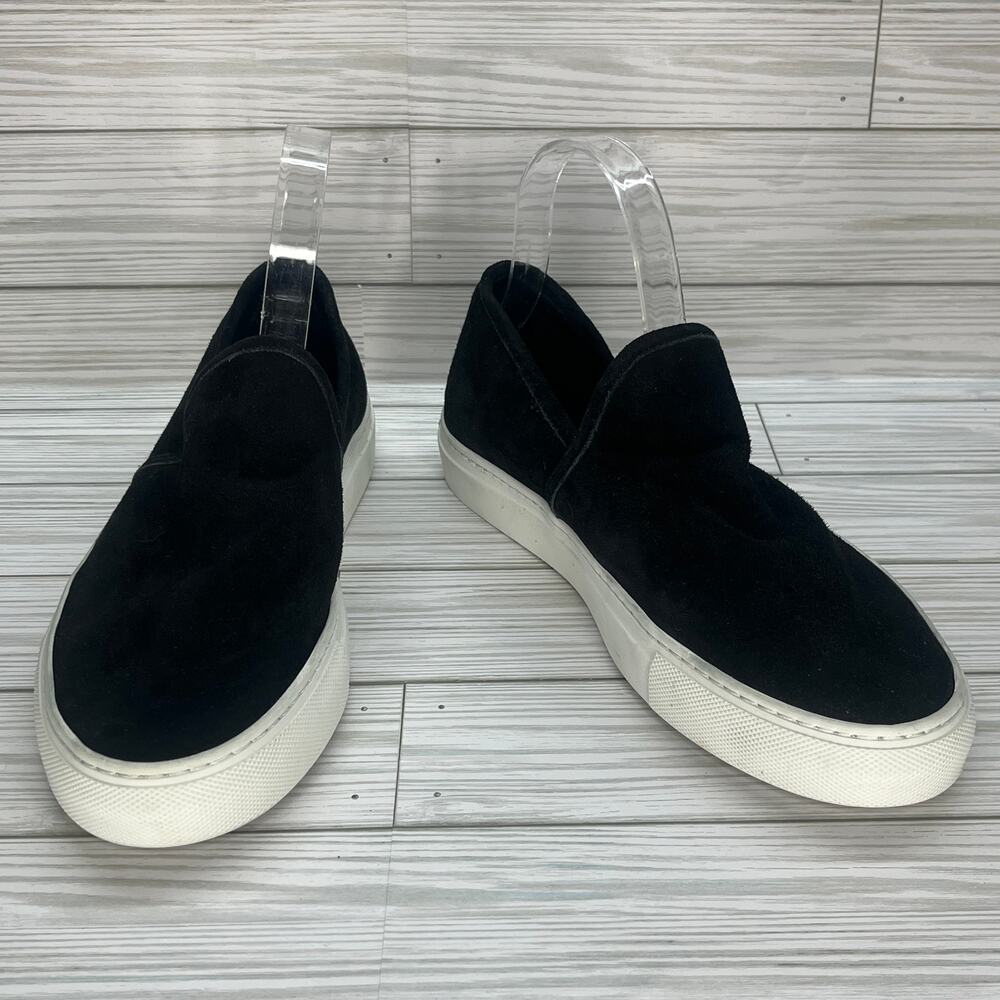 Jenni Kayne Women's Lounger Slip On Suede Leather Black Sneakers Size‎ 40